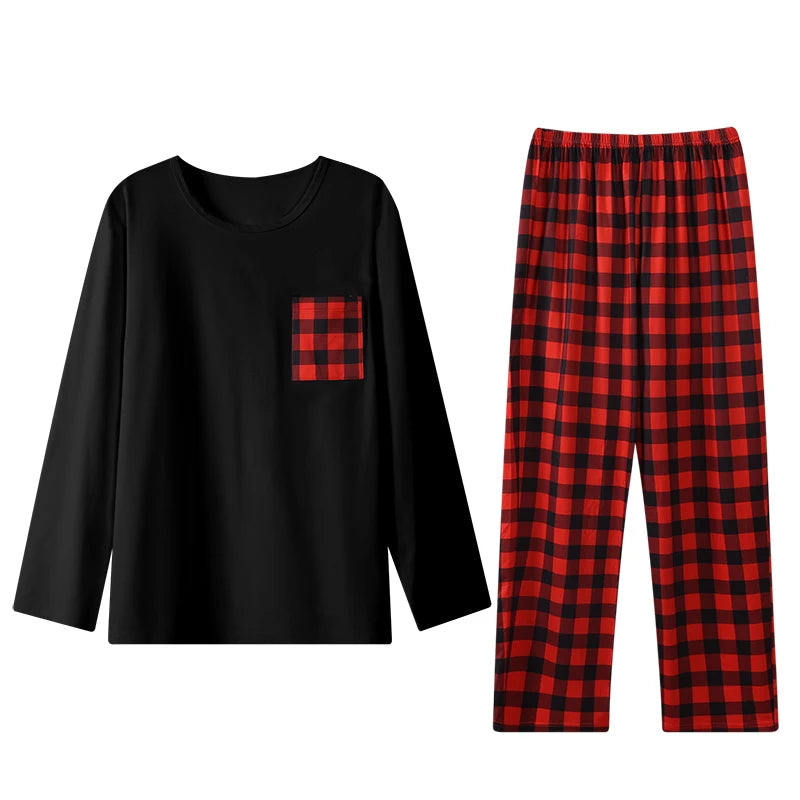 Pyjama Homme à Carreaux – Élégant & Confortable