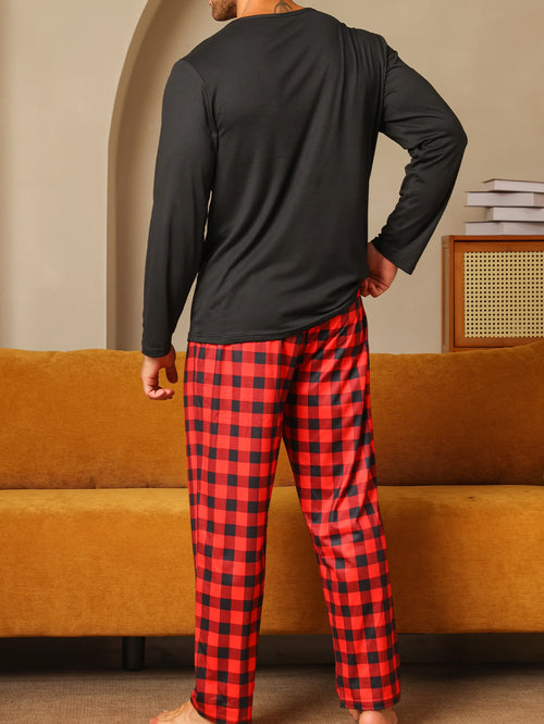 Pyjama Homme à Carreaux – Élégant & Confortable